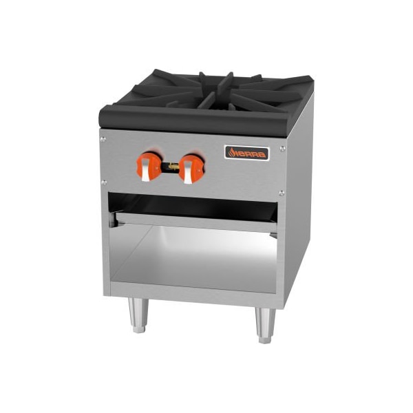 Mvp Group Corporation Sierra Range Stock Pot Range SRSP-18, 90,000 BTU, 1 Burner, Stainless Steel, Dual Controls - SRSP-18
