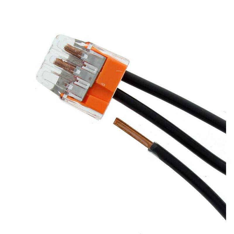 IDEAL In-Sure Conectores de inserción de 3 puertos, color naranja (250-Jar) - 30-1033J