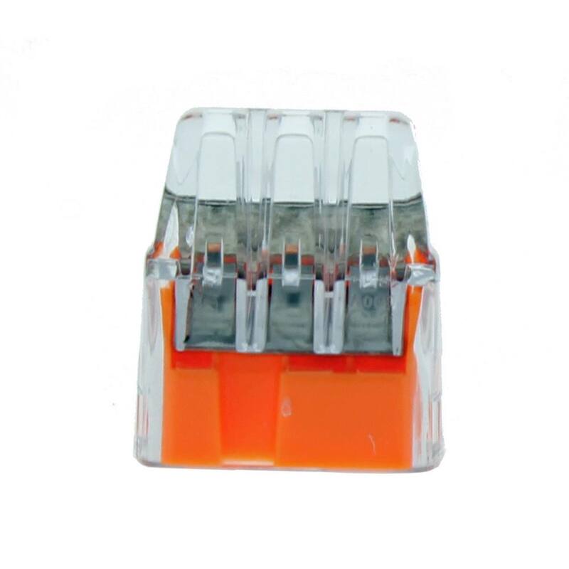 IDEAL In-Sure Conectores de inserción de 3 puertos, color naranja (250-Jar) - 30-1033J