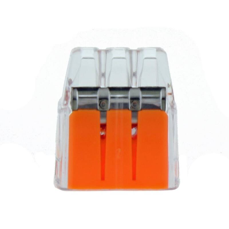 IDEAL In-Sure Conectores de inserción de 3 puertos, color naranja (250-Jar) - 30-1033J