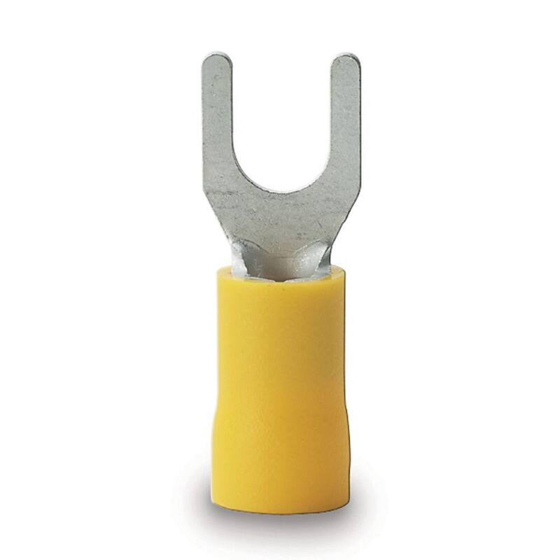 Terminal de Espiga de Tamaño #8 - 10 AWG de 12 - 10 AWG de Gardner Bender, Amarillo (Paquete de 50) - 75-116