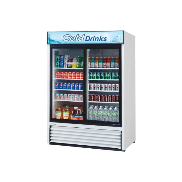 Turbo Air Turbo Air TGM-48R - Merchandiser, Refrigerated, White, 2 Sliding Glass Doors, 48 Cu. Ft., 55-7/8"W - TGM-48R-N
