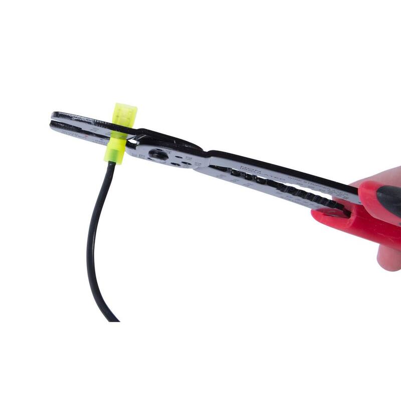 Gardner Bender 12 -10 AWG 0.25 pulgadas. Desconexión hembra con lengüeta totalmente aislada, amarilla (paquete de 10) - 15-155F