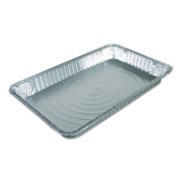 Pactiv Y6120XH PEC Aluminum Full Size Medium Steam Table Pan, 40PK - Y6120XH  (PEC)