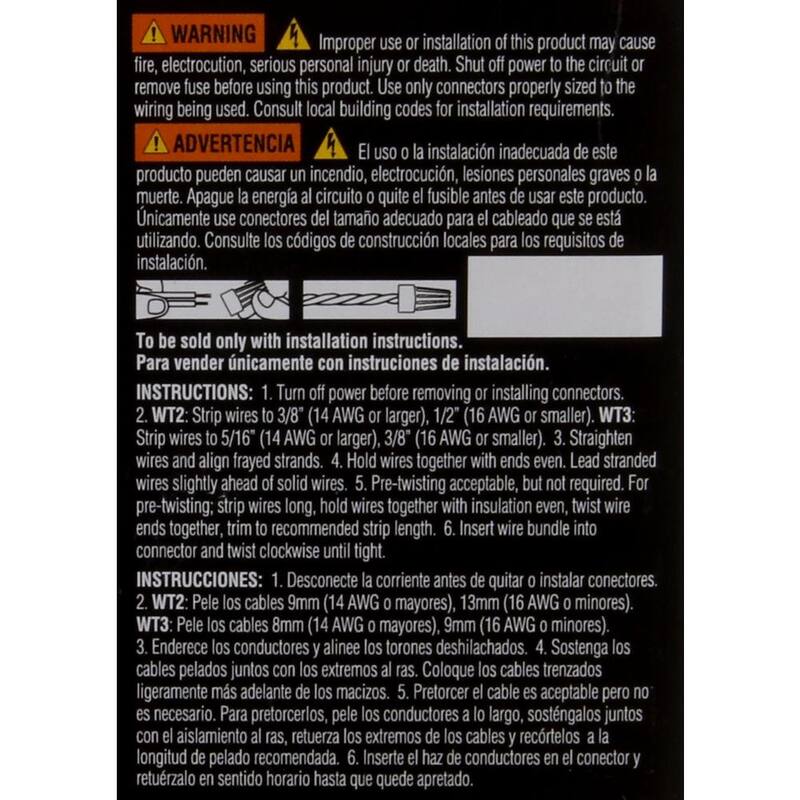 IDEAL Conectores Estándar de Alambre Naranja y Azul Surtidos (450 Tarro) - 30-0203J