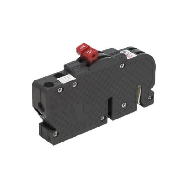 Connecticut Electric Circuit Breaker, UBIZ Thin Series, 20/20A, 2x1 Pole, 120V AC, 10kA - UBIZ2020-B