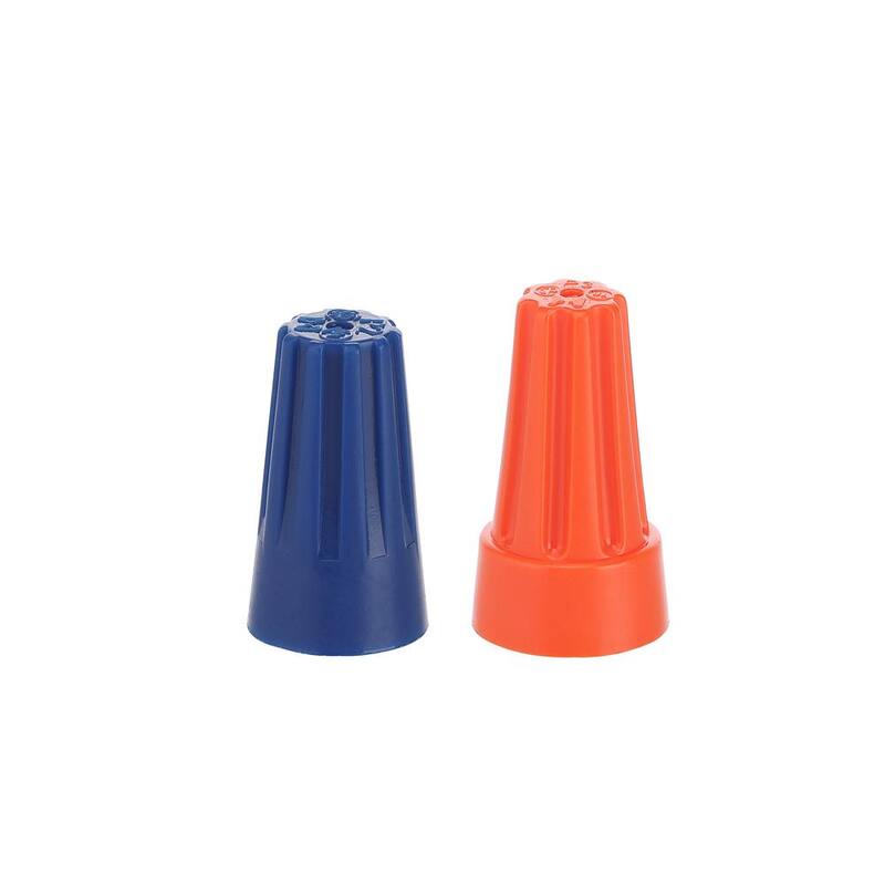Conectores estándar para alambre variados (azul y naranja) para electricidad comercial (paquete de 540) - ESA-540