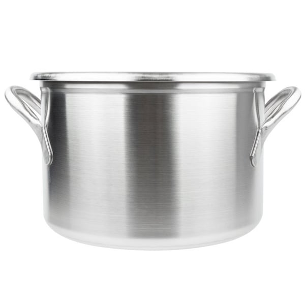 Vollrath Co Vollrath® Tri-Ply Stainless Steel Stock Pot, 77600, 16 Quart Capacity, 8-1/2" Depth - 77600