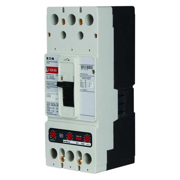 Eaton Molded Case Circuit Breaker, HJD Series, 250A, 3 Pole, 600V AC, 100kA at 240V AC - HJD3250