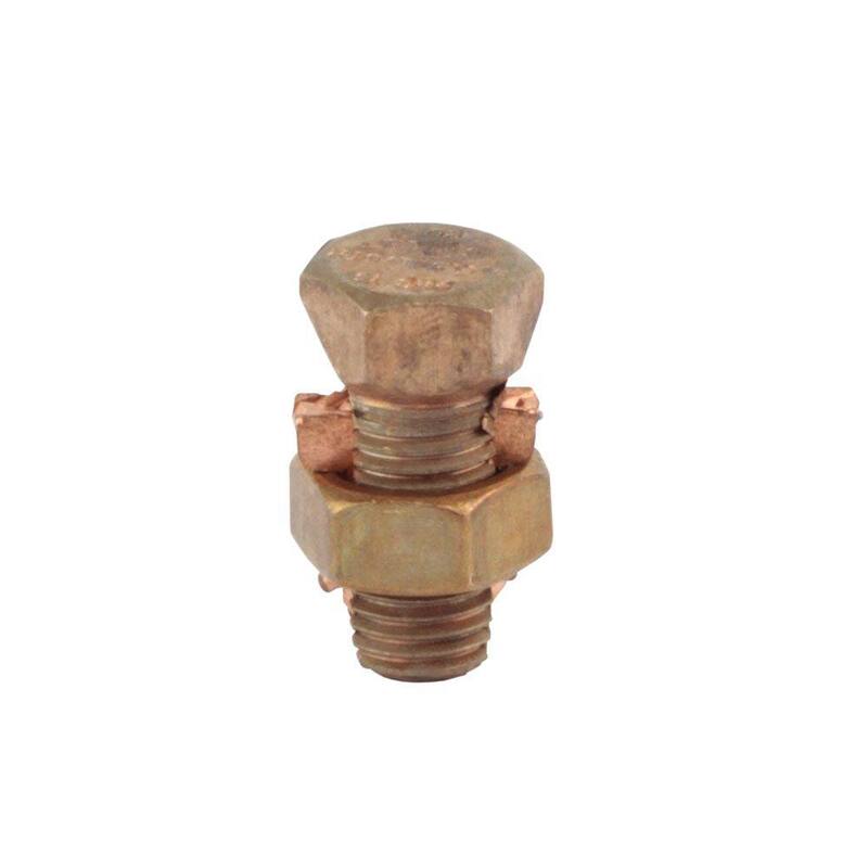 Conector en barril de cobre de 10 AWG a 8 AWG para electricidad comercial (paquete de 2) - GOEC-15