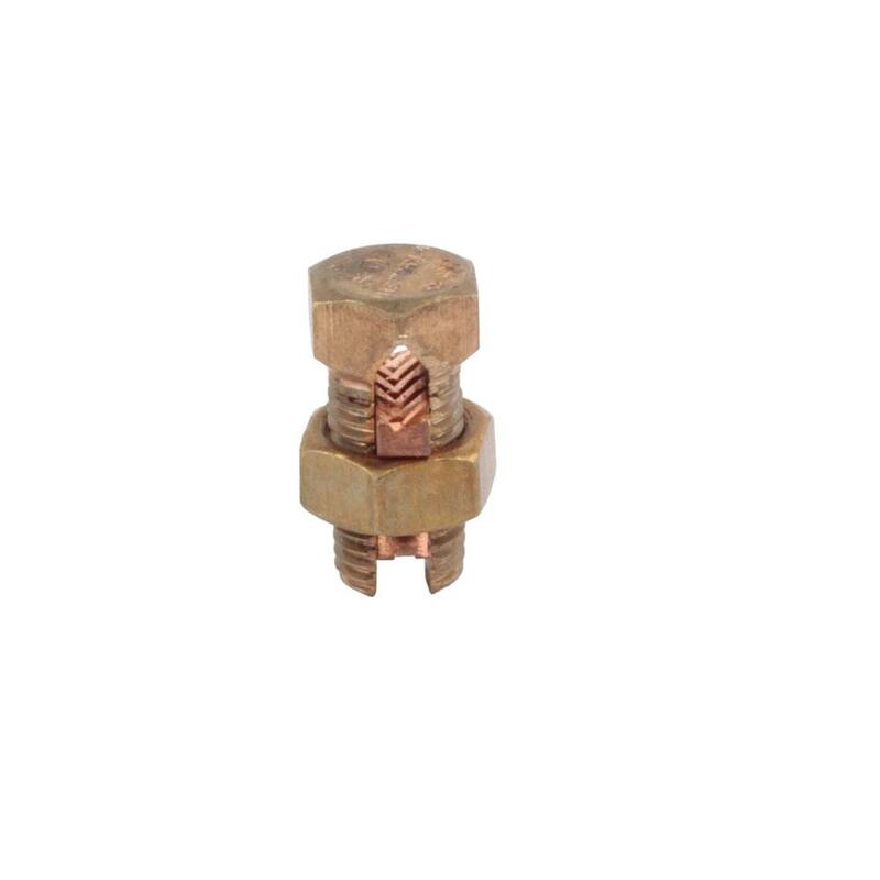Conector en barril de cobre de 10 AWG a 8 AWG para electricidad comercial (paquete de 2) - GOEC-15