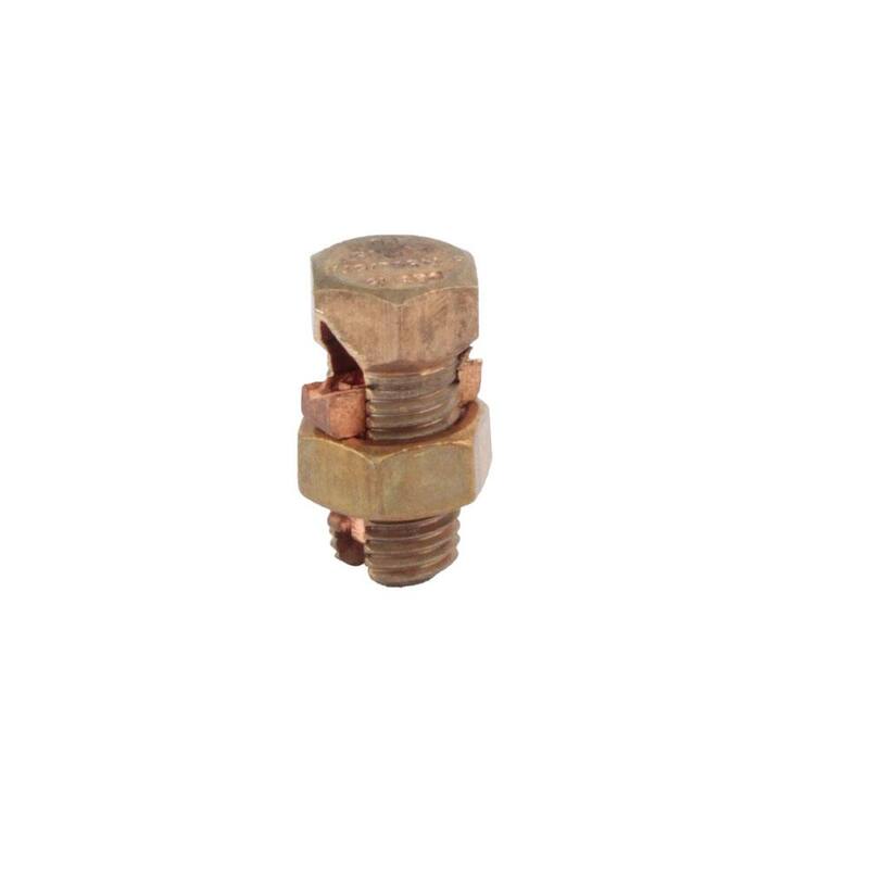 Conector en barril de cobre de 10 AWG a 8 AWG para electricidad comercial (paquete de 2) - GOEC-15