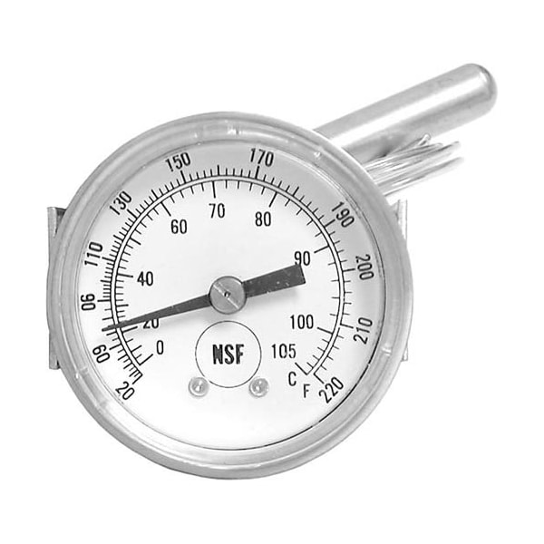 Food Warming Equipment Temp Gauge 20-220F, U-Clamp - T-METER H1