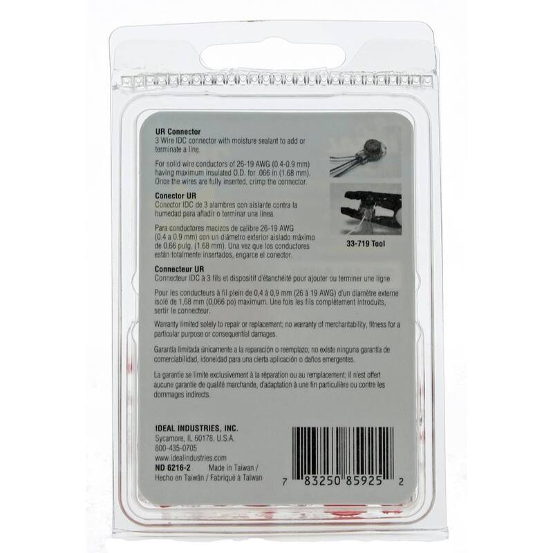 Conectores de cables de desplazamiento de aislamiento IDEAL (paquete de 25) - 85-925.