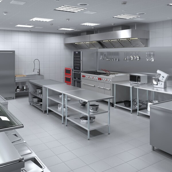 Amgood 30x48 Prep Table with Stainless Steel Top and 2 Shelves - AMG WT-3048-2SH
