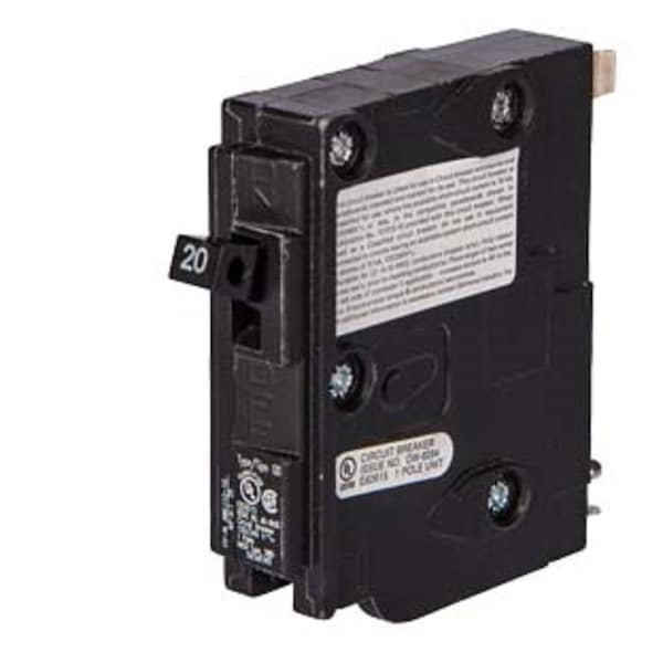 Siemens Circuit Breaker, QD Series, 15A, 1 Pole, 120V AC, 10kA at 120V AC - D115