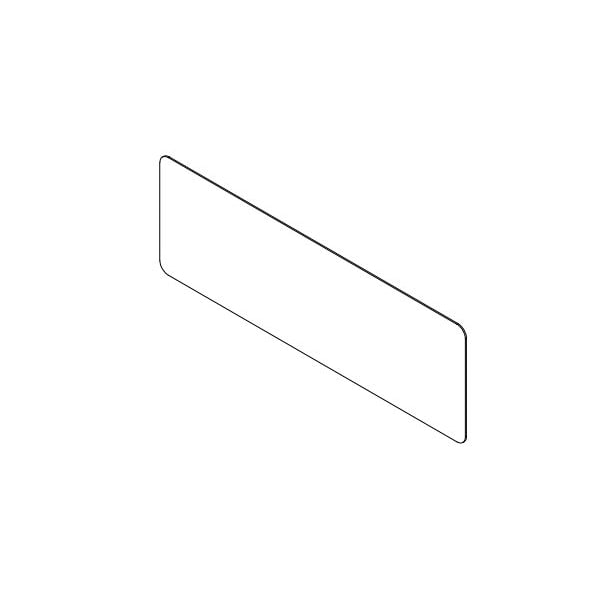 Usa Industrials Clear Plastic Dividers w/Round Corners - 1/4" T x 60" W x 48" H, PK2 - BULK-PD-611