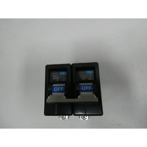 Fuji Electric Molded Case Circuit Breaker, CP32D Series, 7A, 2 Pole, 250V AC - CP32D