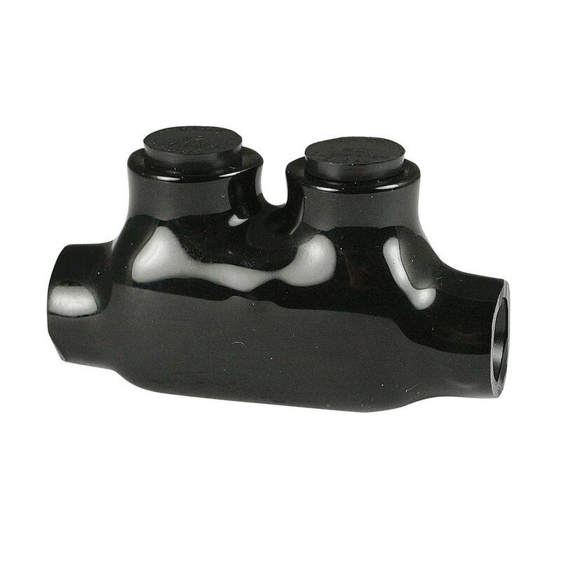 Conector de derivación múltiple de empalme en línea ASI 14 - 2 AWG, aislado, negro - AICD2-1