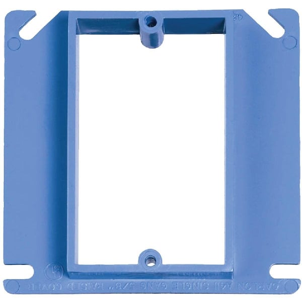 Abb Electrical Box Cover, 1 Gang, Square, Non-Metallic, Raised Cover - A410RCAR
