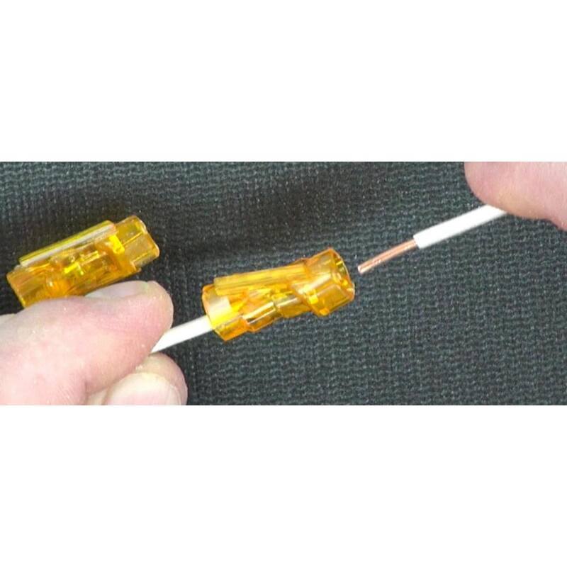 IDEAL Spliceline 42 Naranja Conectores de Empalme en Línea (en Inserción) (Paquete de 10) - 30-1342S