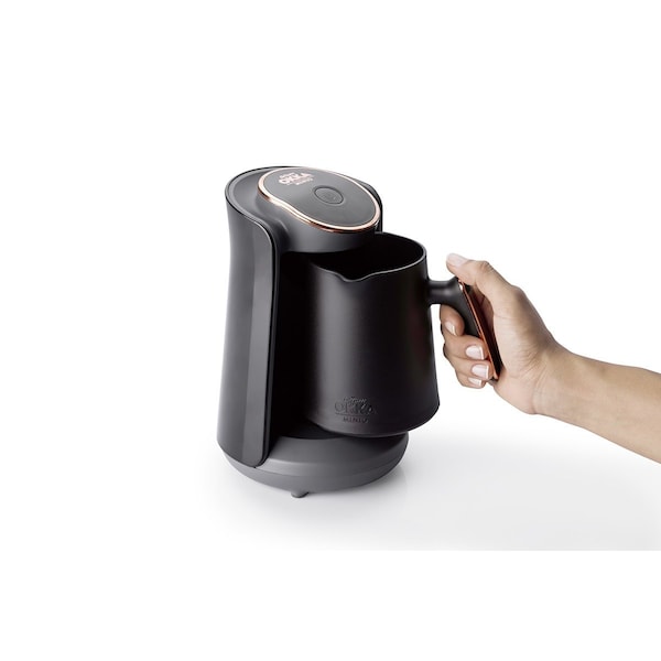 Arzum Okka Minio Automatic Turkish Coffee Machine, Maker, 120V UL, BlackChrome - OK004-K