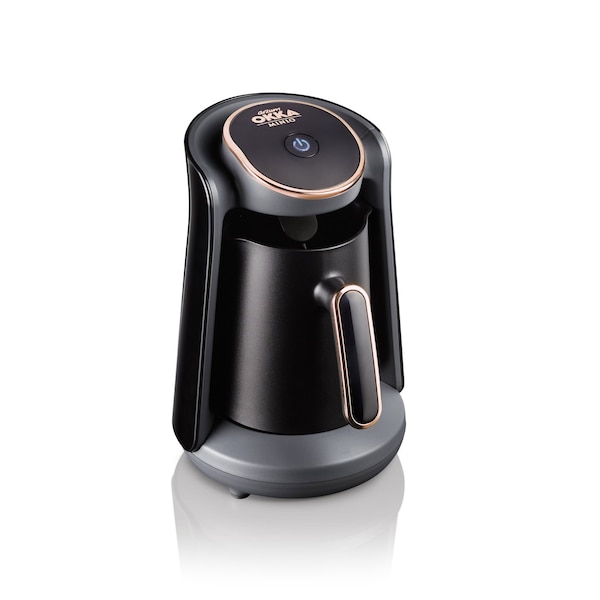 Arzum Okka Minio Automatic Turkish Coffee Machine, Maker, 120V UL, BlackChrome - OK004-K