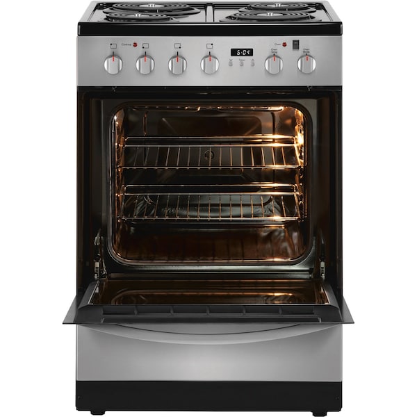 Almo 24in. Electric Front Control Freestanding Range, Coil Grates, ADA Compliant, Stainless Steel - FFEH2422US