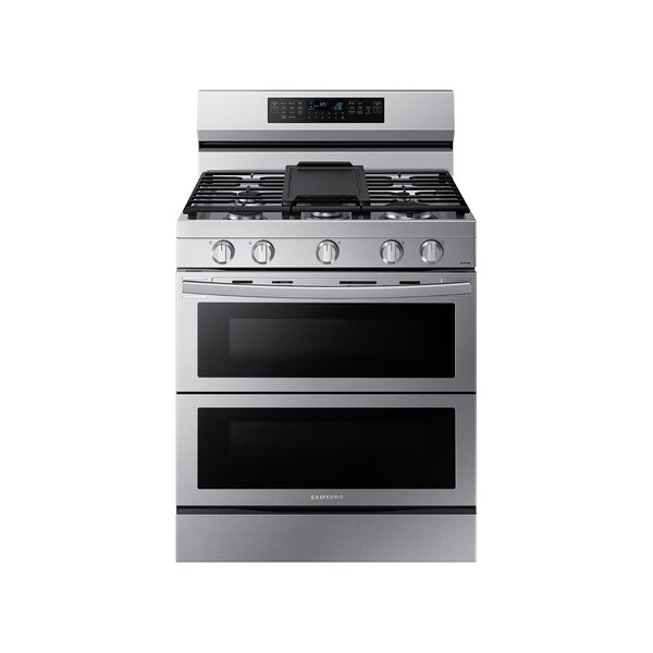 Almo 6.0 cu. ft. Smart Freestanding Flex Duo Gas Range with Stainless Cooktop, Air Fry & Convection+ - NX60A6751SS