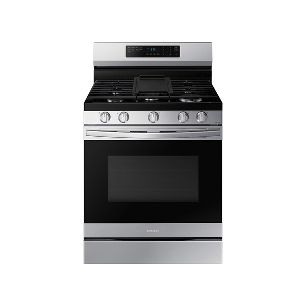 Almo Smart Wi-Fi Enabled 6.0 cu. ft. Gas Range with No-Preheat Air Fry & Convection in Stainless Steel - NX60A6511SS