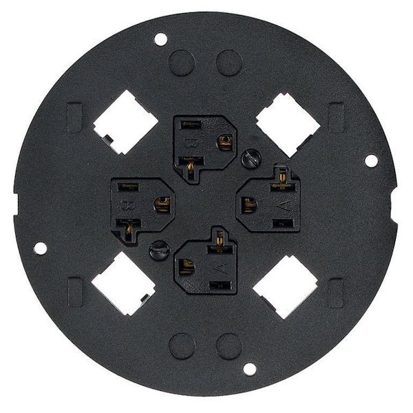 Hubbell Wiring Device-Kellems Subplate 45X4 Panduit Sys, Sys 1 - S1SP4X4PA