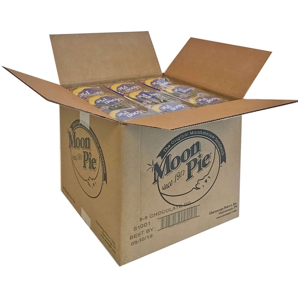 Moonpie, sándwich de malvavisco de doble piso con chocolate, 2.75 oz, paquete de 81 - 81001.