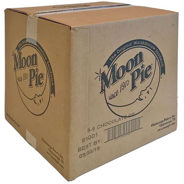 Moonpie, sándwich de malvavisco de doble piso con chocolate, 2.75 oz, paquete de 81 - 81001.