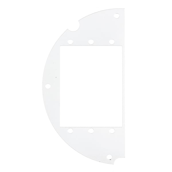 Hubbell Wiring Device-Kellems Recessed 6" Series, Sub Plate, 50% Left Side, (3) Extron® AAP Opening - S1R6SPA