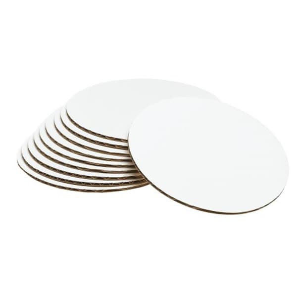 Cpc 14CIRCLE 14 in. Top Corrugated Circle White - Pack of 250 - 14CIRCLE  CPC
