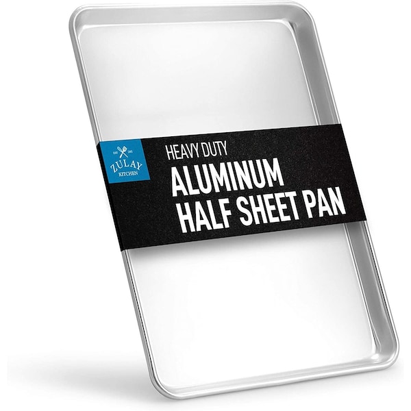 Zulay Kitchen Baking Pan, Half Sheet Aluminum  13 Inch x 18 Inch - ZULB085YDFT55