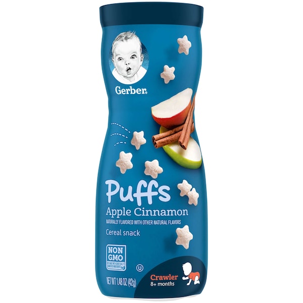 Gerber Graduates Bocadillos de Manzana y Canela 1.48 oz., Paquete de 6 - 00015000960070