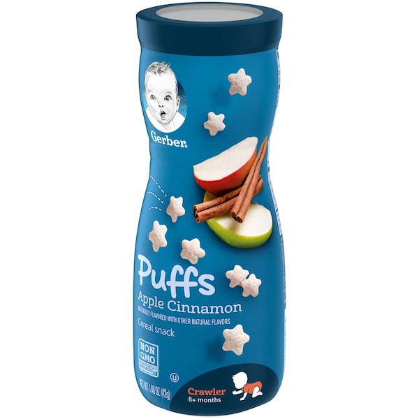 Gerber Graduates Bocadillos de Manzana y Canela 1.48 oz., Paquete de 6 - 00015000960070