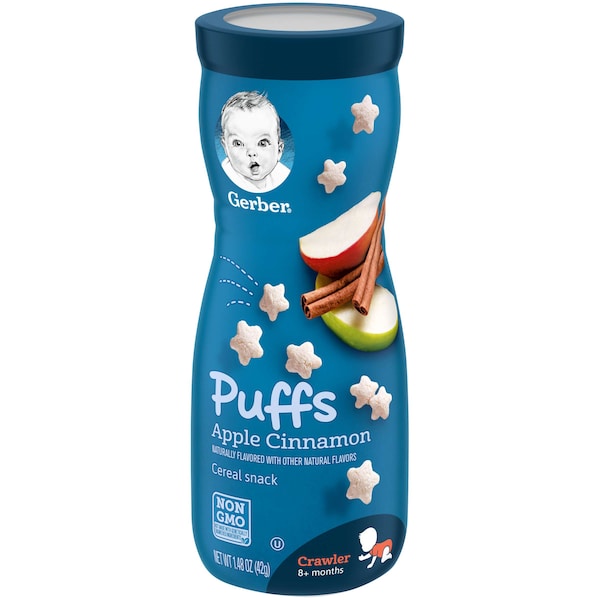 Gerber Graduates Bocadillos de Manzana y Canela 1.48 oz., Paquete de 6 - 00015000960070
