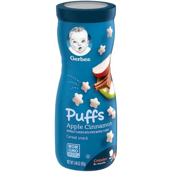 Gerber Graduates Bocadillos de Manzana y Canela 1.48 oz., Paquete de 6 - 00015000960070