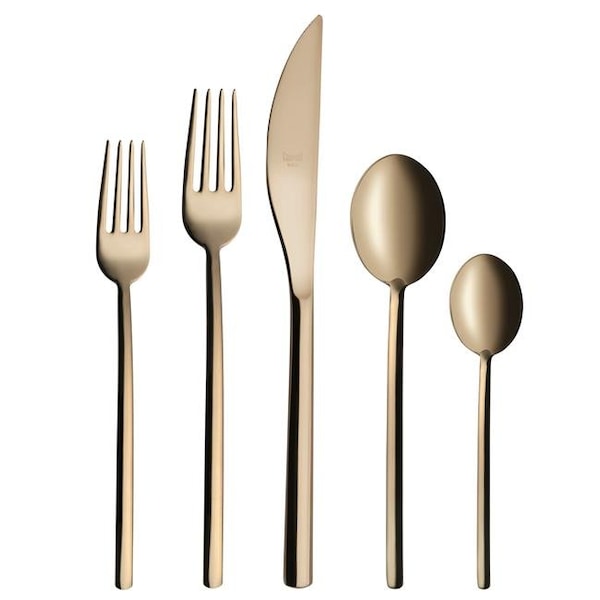 Mepra Mepra 109222005 Due Champagne Cutlery Set - 5 Piece - 109222005