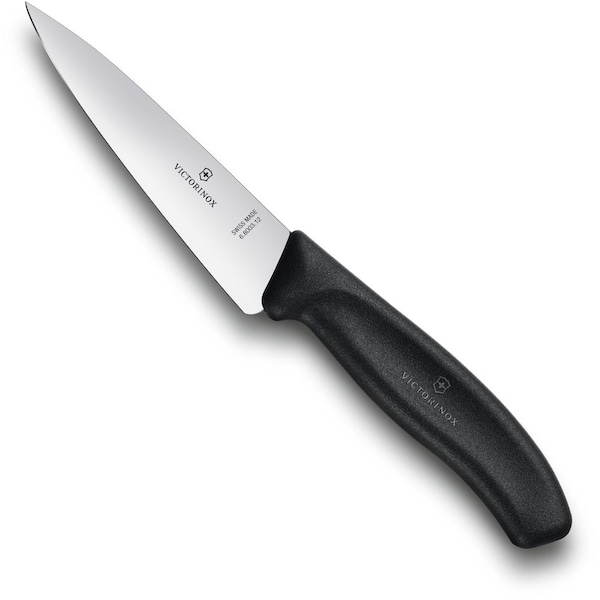 Swiss Army Brands 2022 Victorinox Kitchen Swiss Classic Chef'S 5In Straight Blade, 10.5In Width At Handle Black - VIC-6.8003.12