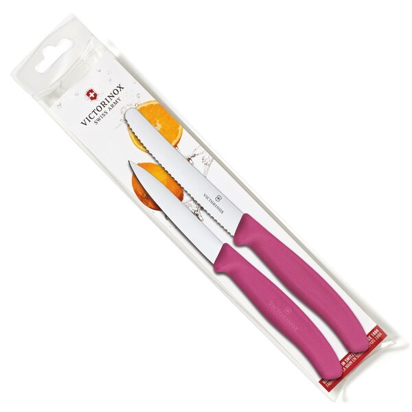Swiss Army Brands 6.7836.7606.5Us1 Kitchen Swiss Classic Pillow Packs 40.5In Utility & 30.25In Paring Pink Packaged - VIC-6.7836.L115-X2