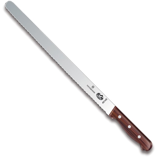 Swiss Army Brands Victorinox 40148 Kitchen Wood Slicing - Serrated , 14In Roast Beef Blade, 10.25In Width At Handle - VIC-5.4230.36