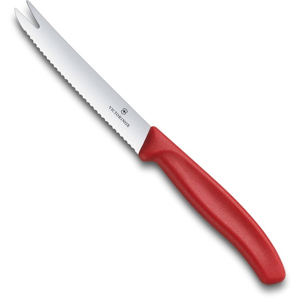Swiss Army Brands 2023 Victorinox Kitchen Red Slice And Serve - Serrated, 40.25In Blade - VIC-6.7861