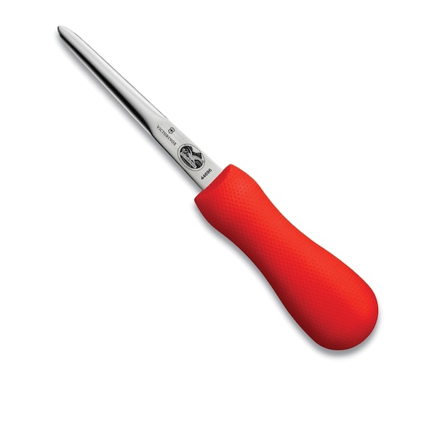 Swiss Army Brands 44696 Kitchen Specialty Knives & Tools Oyster 4In Blade, Boston Style, Regular, Supergrip Red Pa - VIC-7.6399.6