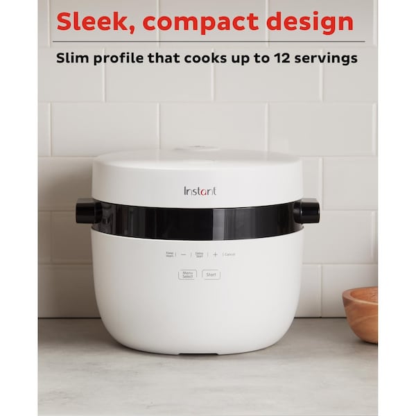 Instant Brands White 20 cups Programmable Rice Cooker and Food Steamer - 140-5003-01