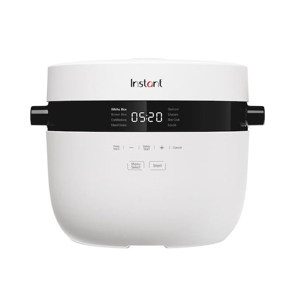 Instant Brands White 20 cups Programmable Rice Cooker and Food Steamer - 140-5003-01