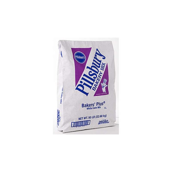 Mezcla para pastel blanco Pillsbury Bakers Plus de 50 libras - 18000-39282