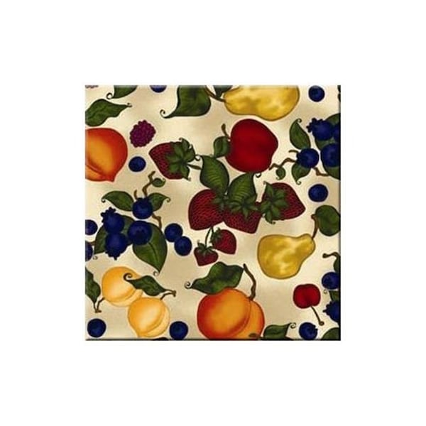 Mcgowan Mfg Co McGowan TT00446 Tuftop Fruit Collage Trivet - TT00446